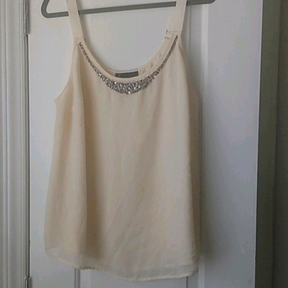 Dressy tank with jewels